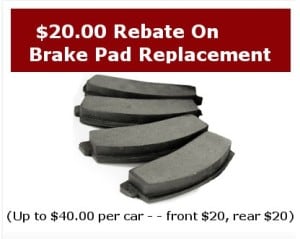 Brake repair coupon