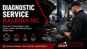 Diagnostic service Raleigh NC by Triangle Car Care