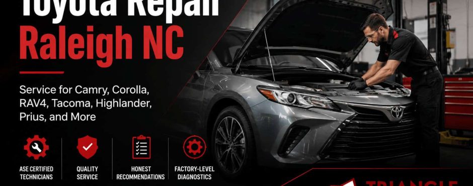 Toyota repair Raleigh NC by Triangle Car Care