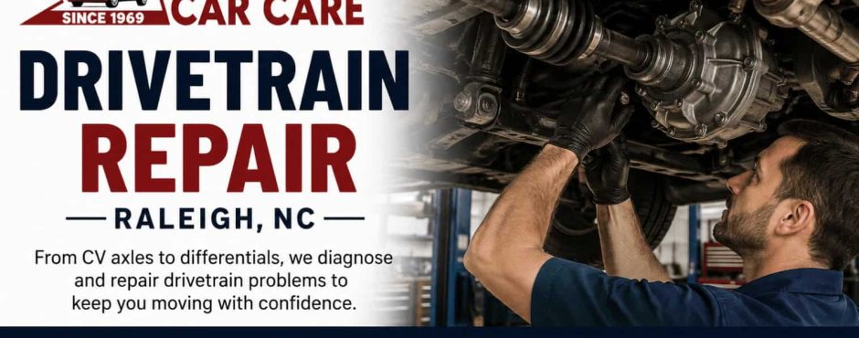 Drivetrain repair Raleigh NC by Triangle Car Care