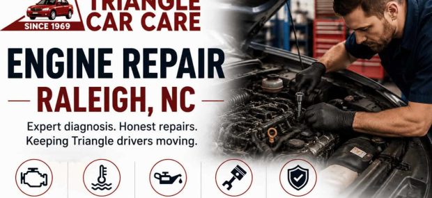 Engine repair Raleigh NC by Triangle Car Care