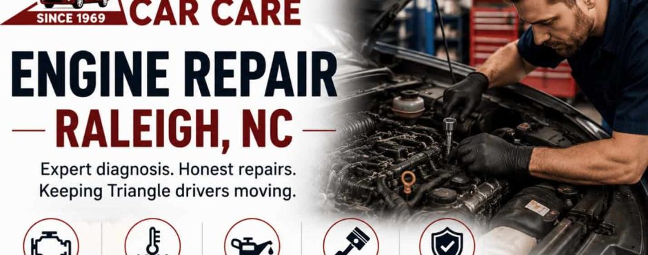 Engine repair Raleigh NC by Triangle Car Care