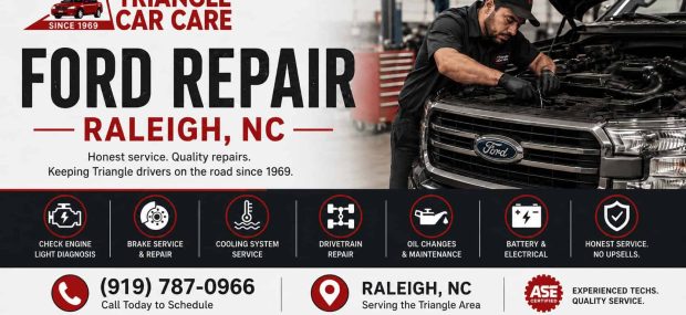 Ford repair Raleigh NC by Triangle Car Care